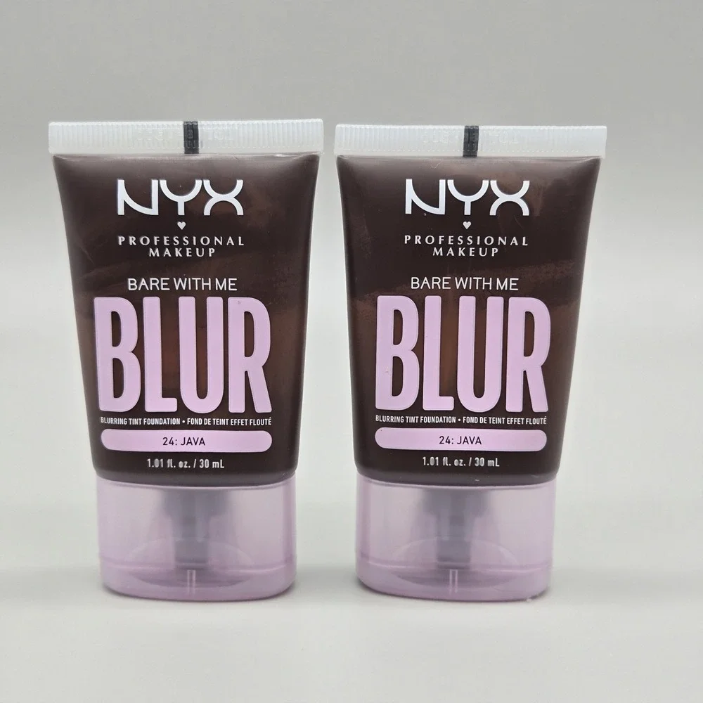 NYX Professional Bare With Me BLUR Tint Foundation - Shade 24‎ Java - New 2 Pack